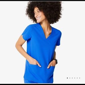 Figs scrubs royal blue. Top: Small